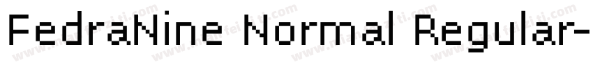 FedraNine Normal Regular字体转换
